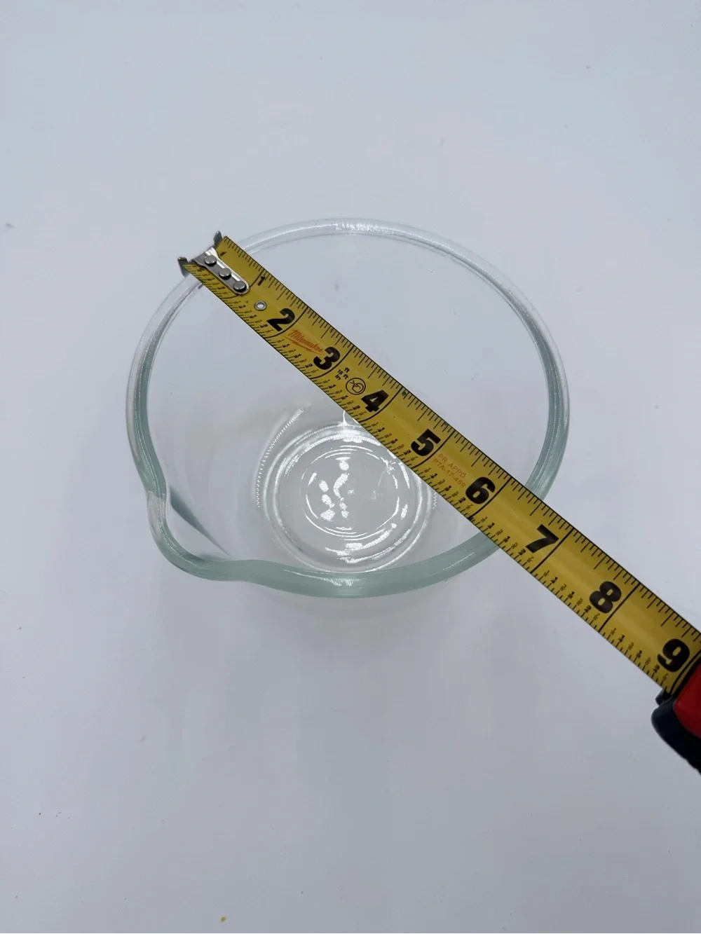 GLASBAKE For Sunbeam Mixing Bowl With Spout #7 CLEAR